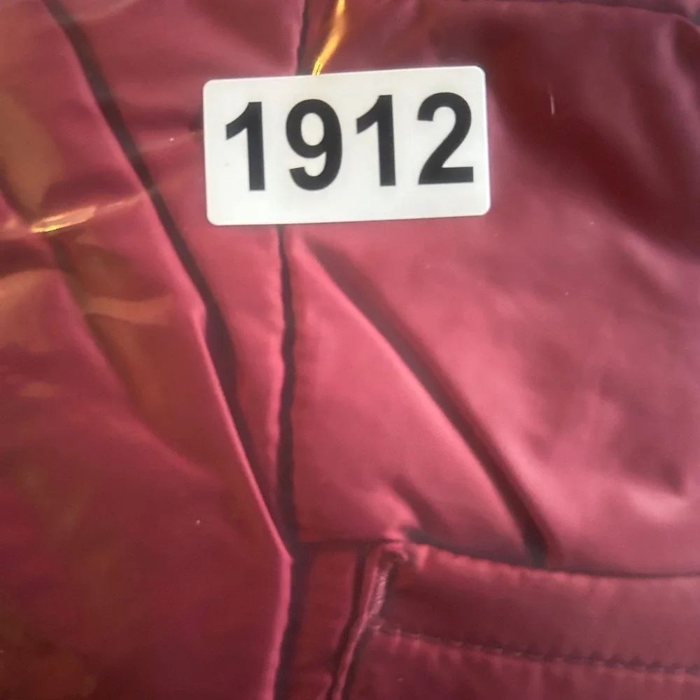 Vintage Polo Jeans Co Ralph Lauren Womens Small Burgundy Red Quilted Puffer Vest